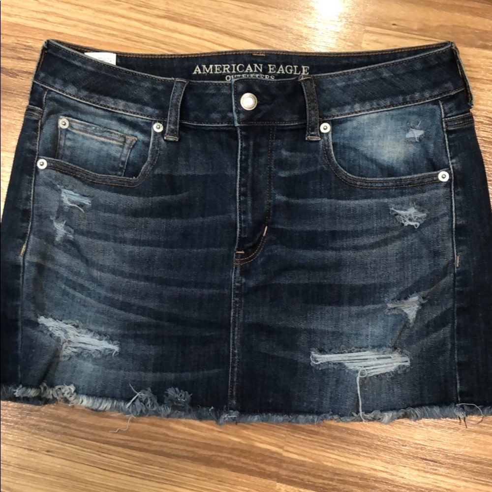 American Eagle super super stretch x denim skirt